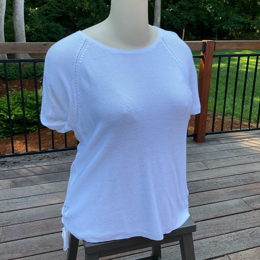 White knit top by Chico’s